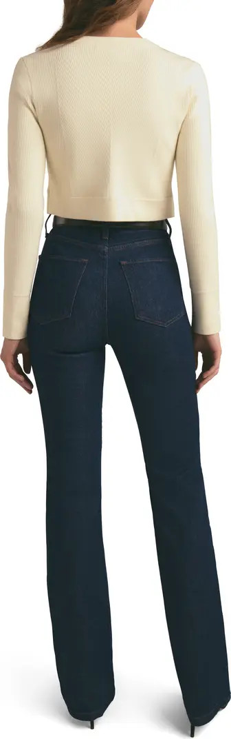 The Valentina Super High Waist Mini Bootcut Jeans | Nordstrom