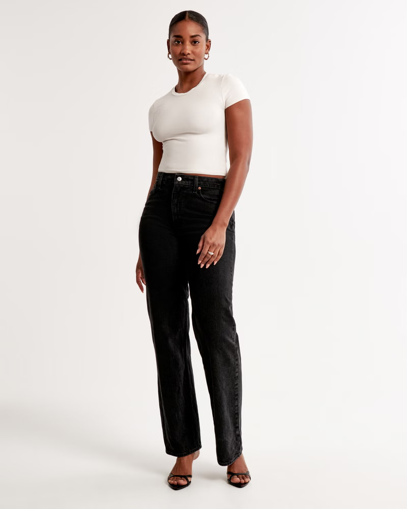 Curve Love High Rise 90s Relaxed Jean | Abercrombie & Fitch (US)