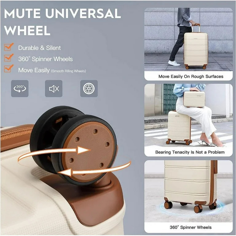 Joyway Carry-on Luggage 20" Lightweight Polypropylene Luggage, Hardshell Suitcase with Swivel Whe... | Walmart (US)