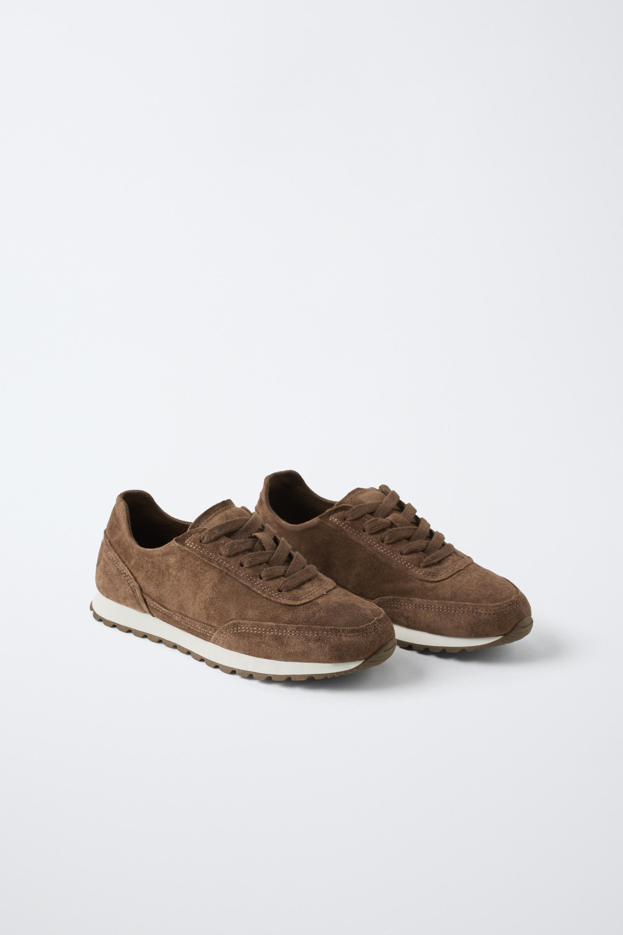 LEATHER SNEAKERS | Zara UK