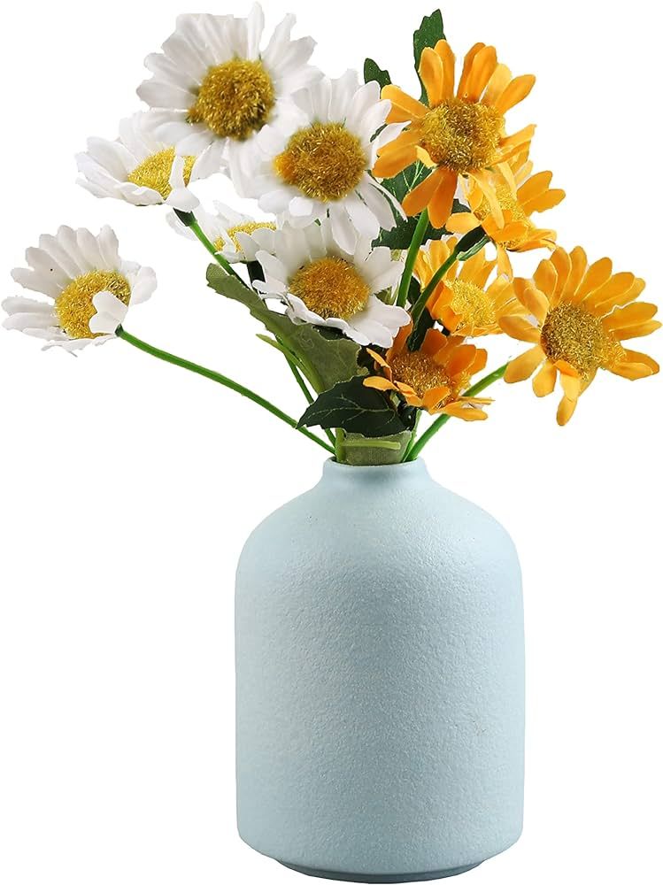 Ceramic Vase - Small Vase, Modern Minimalist Ceramic Vase, Dried Flower Vase, Home Decoration, Fl... | Amazon (US)
