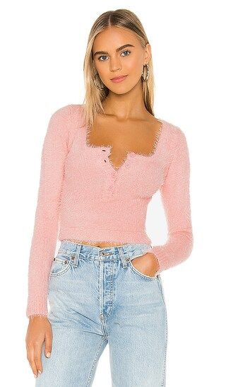 Clare Long Sleeve Top in Pink | Revolve Clothing (Global)
