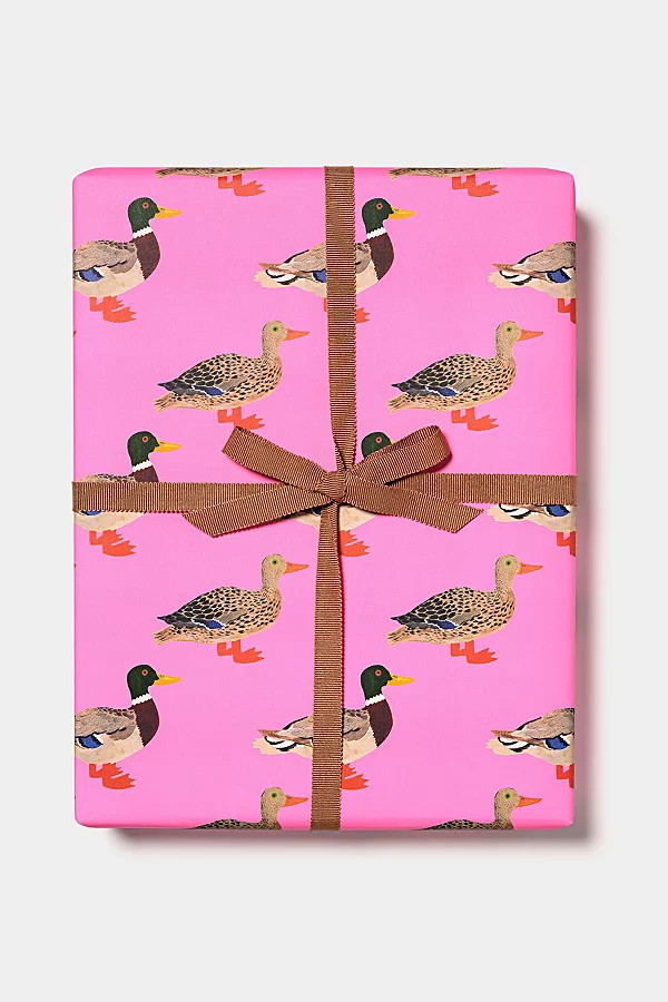 Red Cap Cards Red Cap Quacky Birthday Wrapping Paper at Urban Outfitters | Urban Outfitters (US and RoW)
