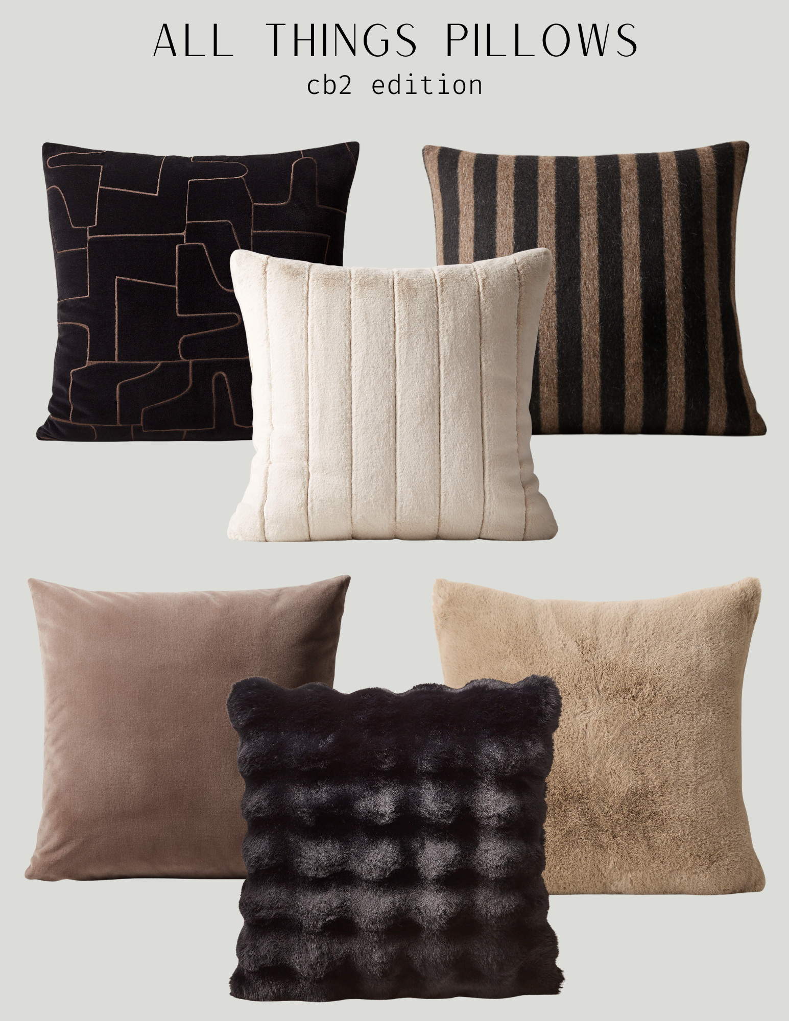 Cb2 Throw Pillows 🤎
 

#LTKSaleAlert #LTKU #LTKHome