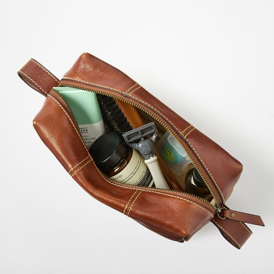 Marco Italian Leather Travel Pouch | Mark and Graham