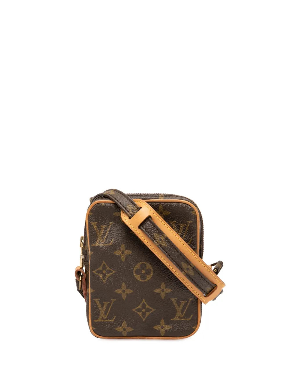 Louis Vuitton Pre-Owned 1990 Monogram Mini Danube crossbody bag - Brown | Farfetch Global