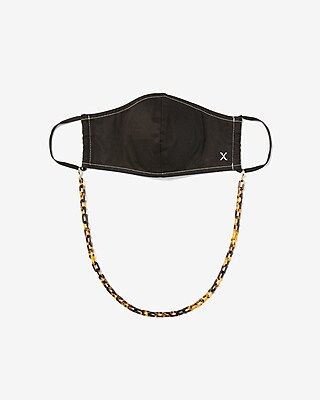 Tortoiseshell Face Mask Chain Women's Brown | Express