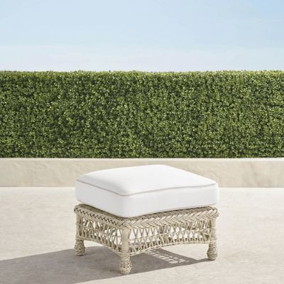 Hampton Ottoman in Ivory Finish | Frontgate
