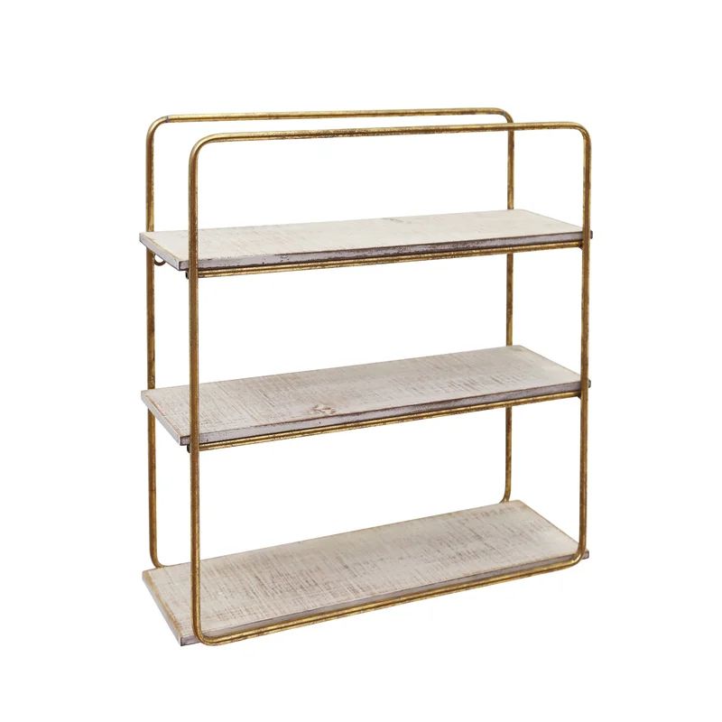 Stoehr Metal/Wood 3 Tier Wall Shelf | Wayfair North America