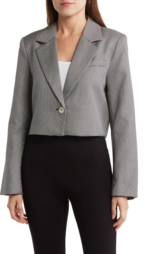 Elodie Houndstooth Crop Blazer | Nordstromrack | Nordstrom Rack