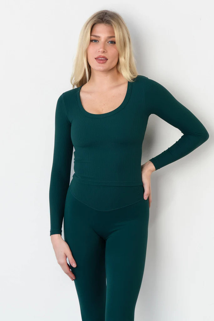 Cloud II™ Rib U Long Sleeve - Forest | Vitality