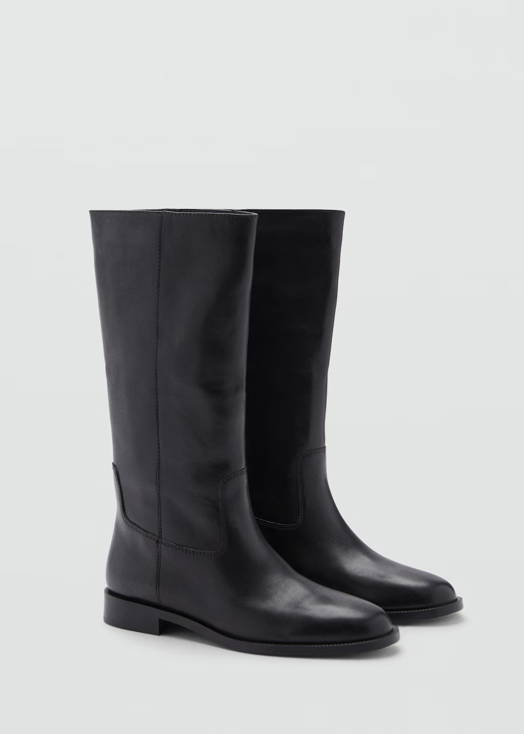Leather high boots - Women | MANGO USA | Mango (US/MX/AU)