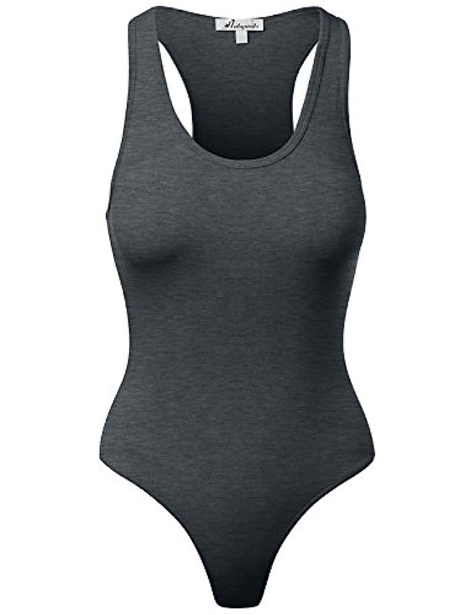 HATOPANTS Women's Jumpsuit Racerback Tank Top Bodysuits | Amazon (US)