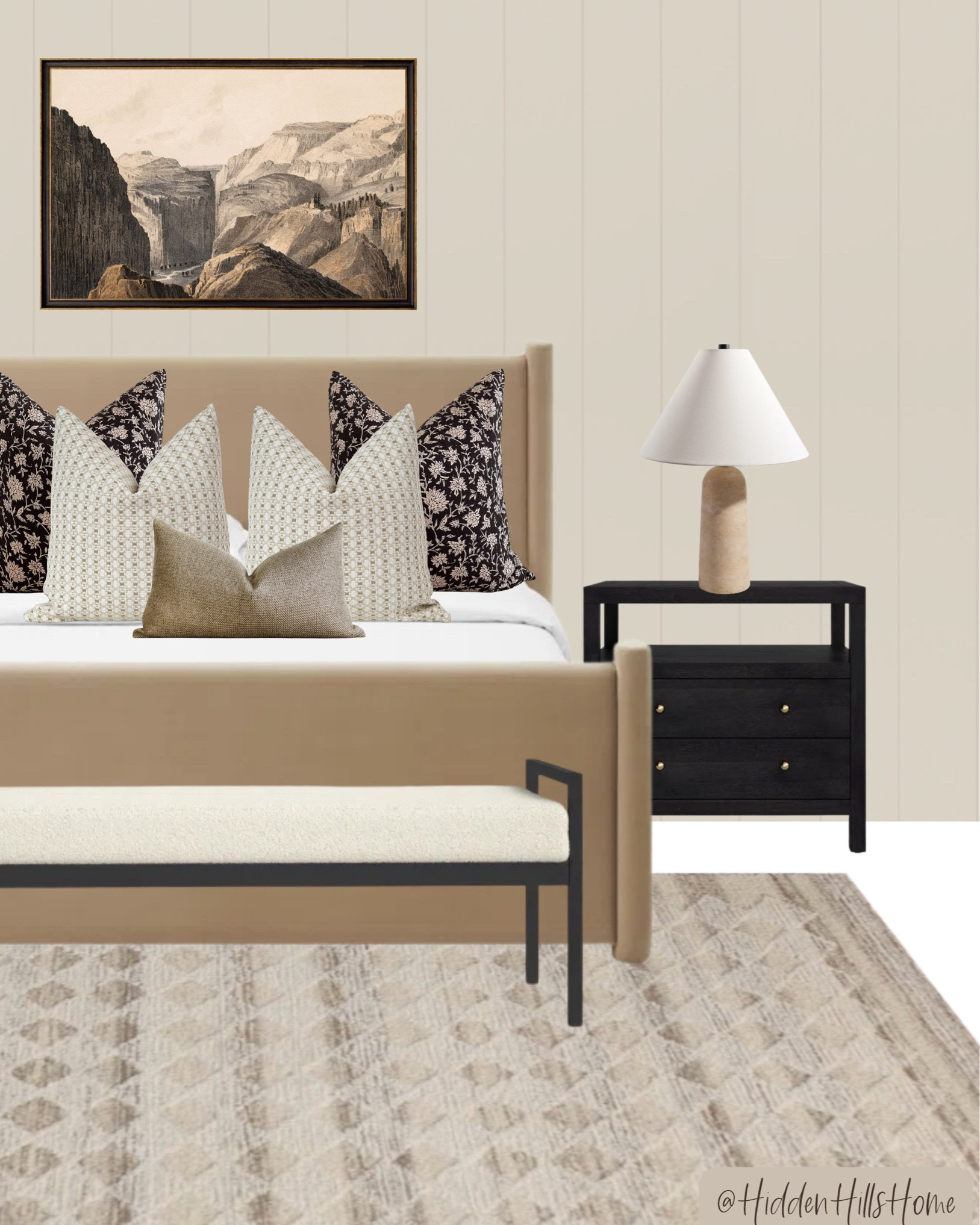 Cozy bedroom decor mood board, bedroom design, bedding, home decor ideas, master bedroom inspiration, bedroom rug, dresser

#LTKHome #LTKSaleAlert #LTKSeasonal