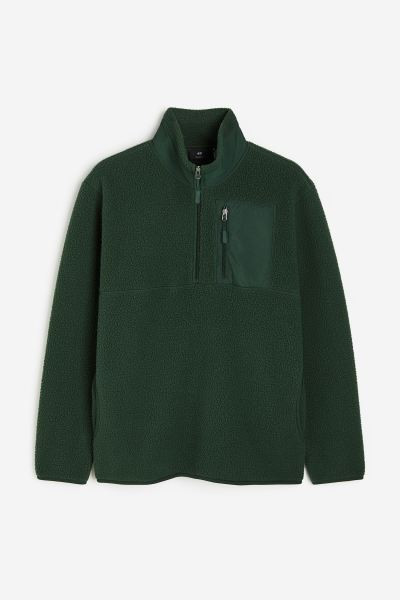 THERMOLITE® Shirt aus Teddyfleece Regular Fit - Grün - Men | H&M AT | H&M (DE, AT, CH, NL, FI)