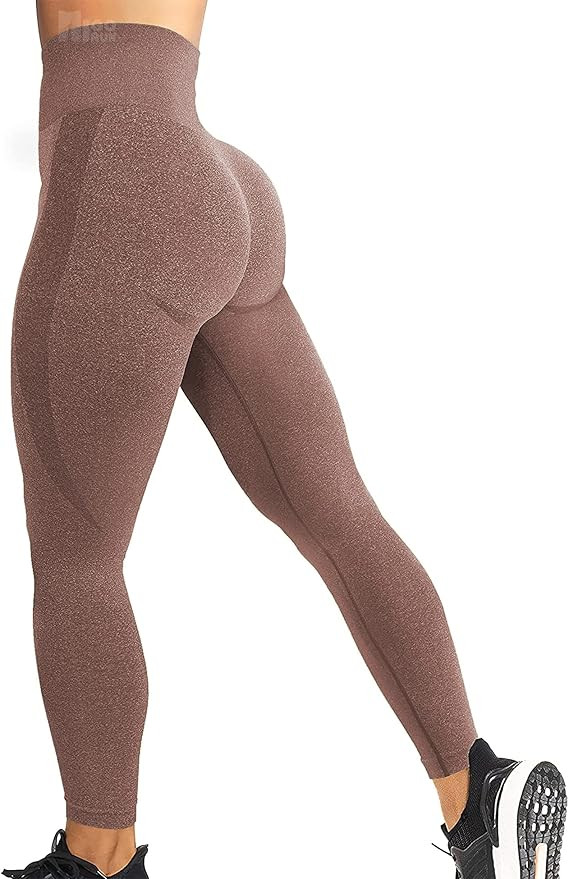 HIGORUN Women Seamless Leggings Smile Contour High Waist Workout Gym Yoga Pants | Amazon (US)