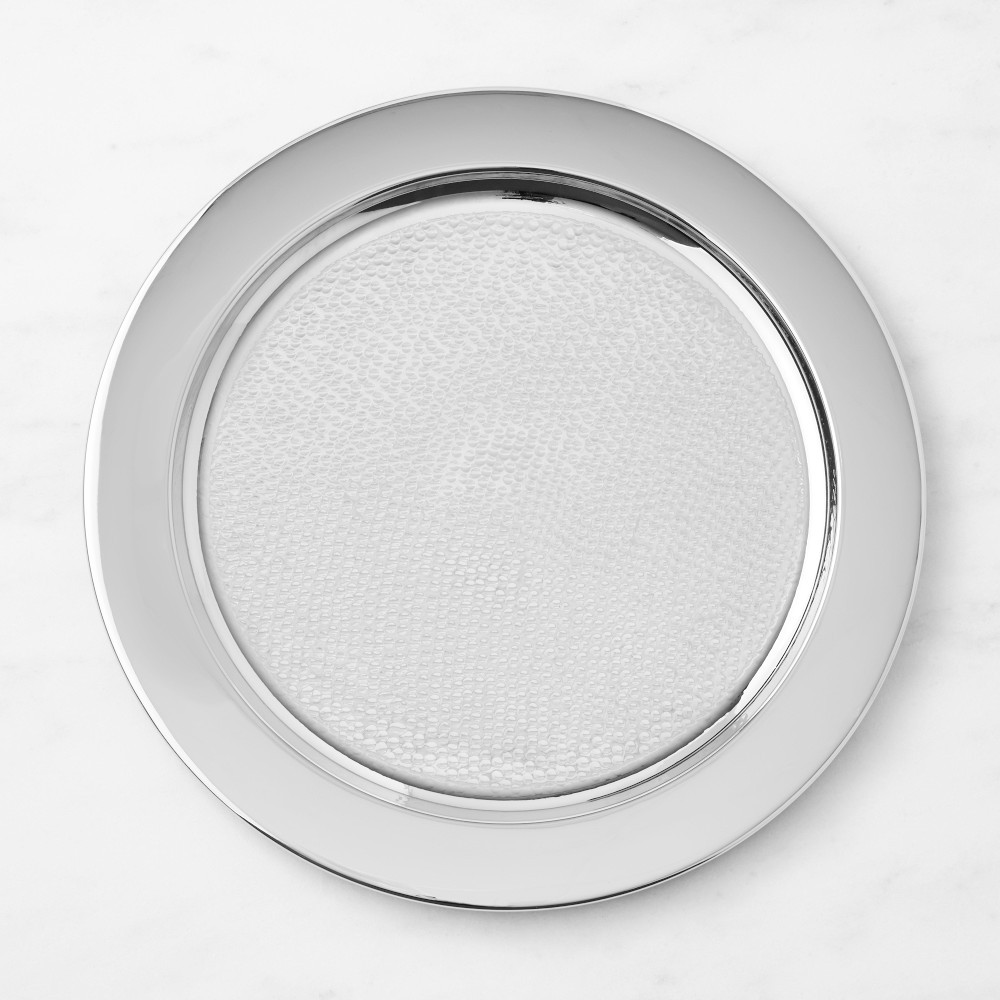 Hammered Nickel Charger | Williams-Sonoma