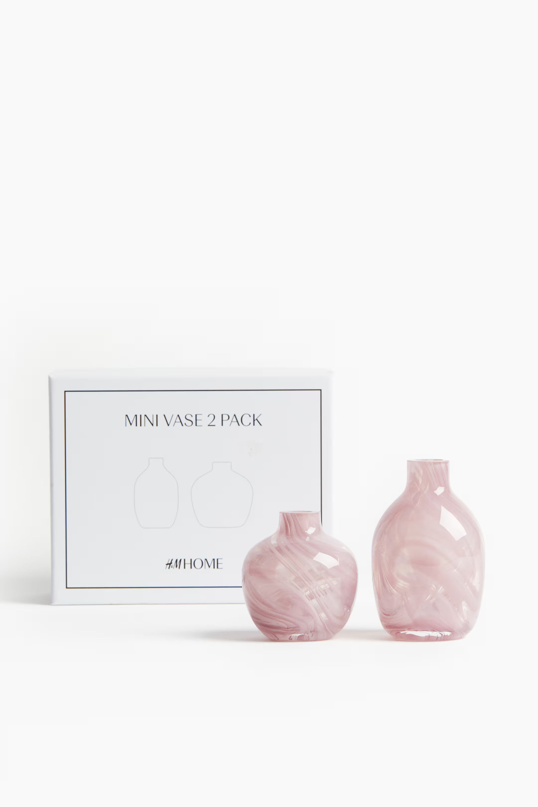 2-pack Mini Glass VasesNot saved to favorites$9.99Color:Dusty pink Add to bagAdd to bagFree same-... | H&M (US + CA)