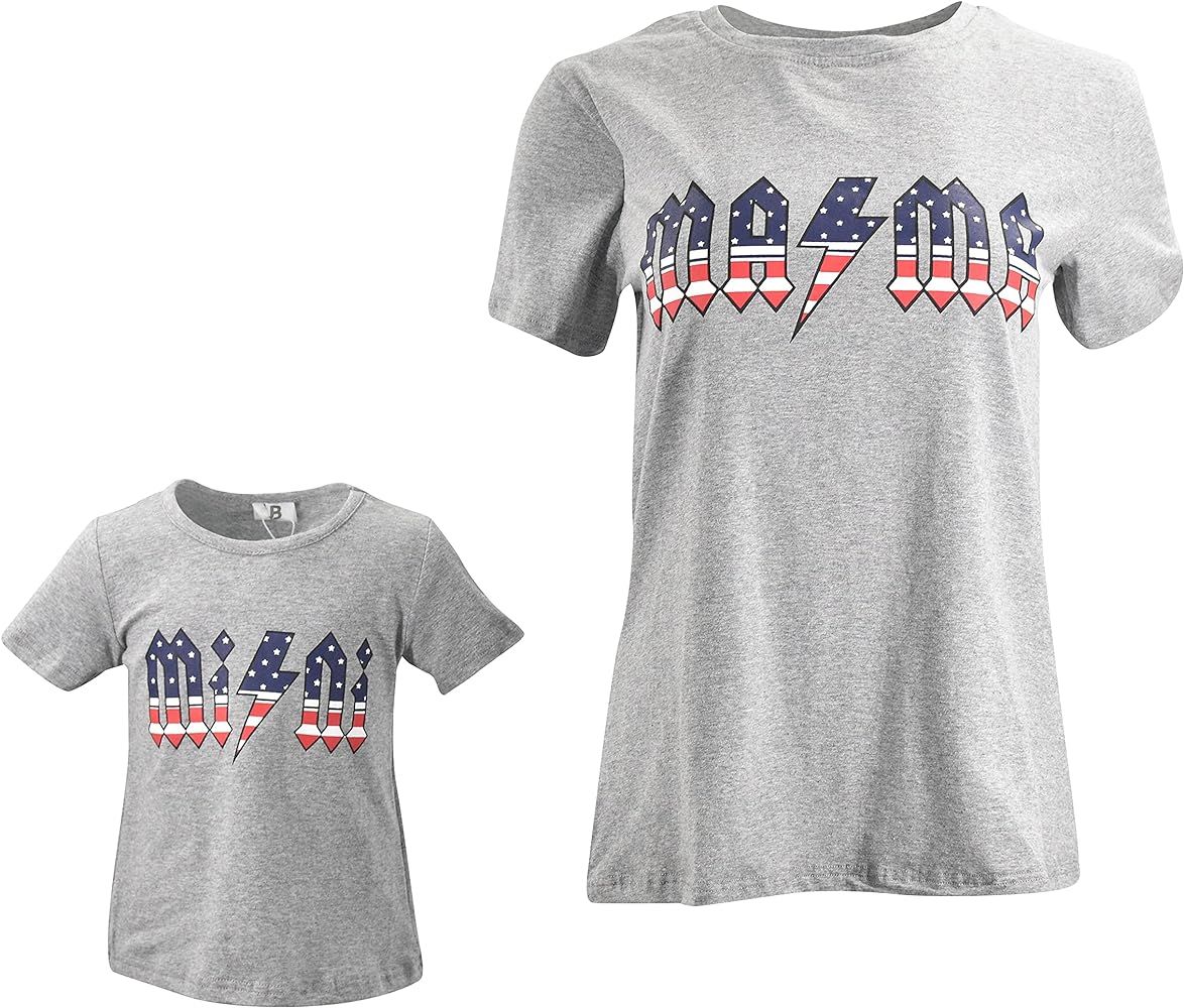 Amazon.com: Unique Baby 4th of July Mommy and Me Mama Mini Shirt (Women L,Lighting) : Clothing, Shoe | Amazon (US)