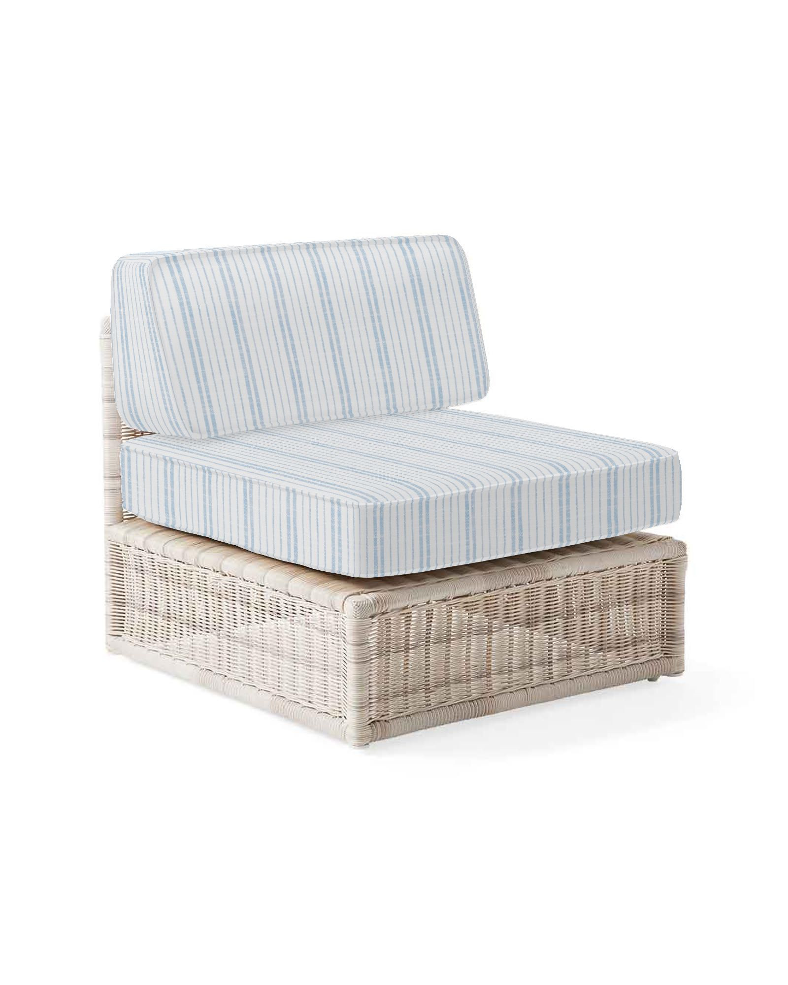 Pacifica Modular Armless Chair - Driftwood | Serena and Lily