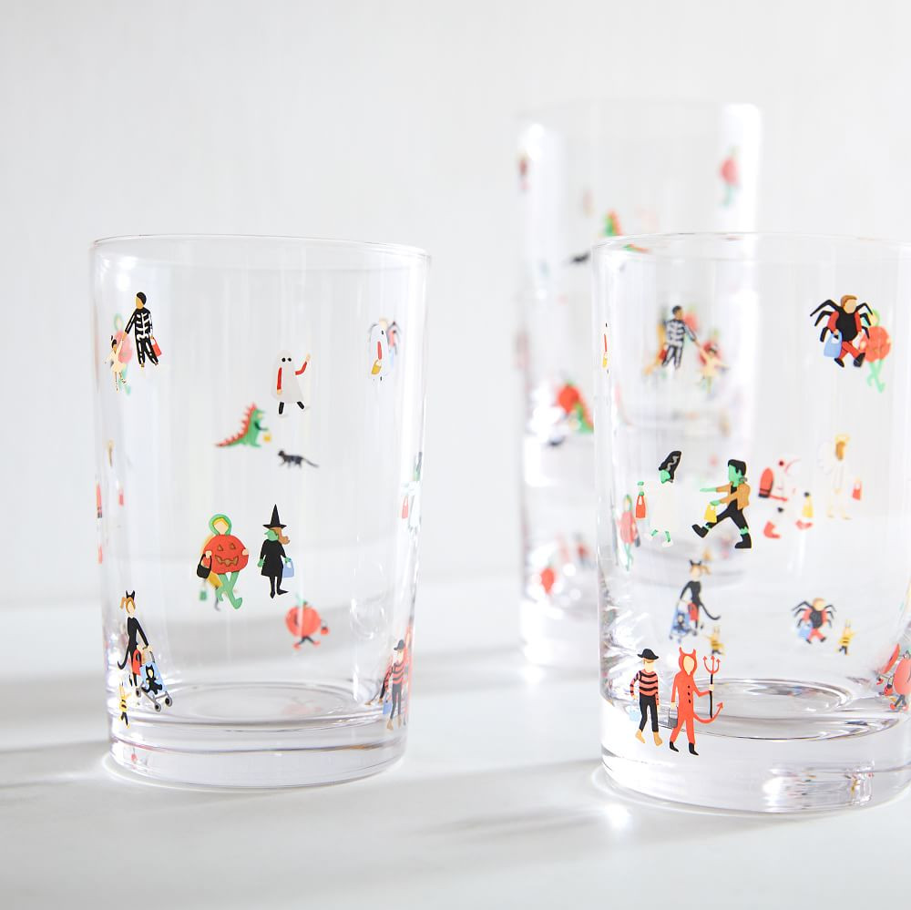Halloween Little Scenes Drinking Glasses | West Elm (US)