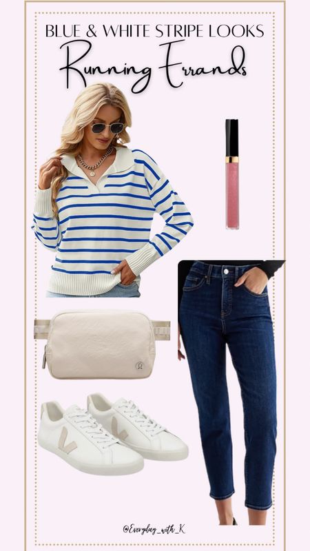 Blue and White Stripe Looks: Running Errands 

#LTKstyletip #LTKSeasonal #LTKfindsunder50