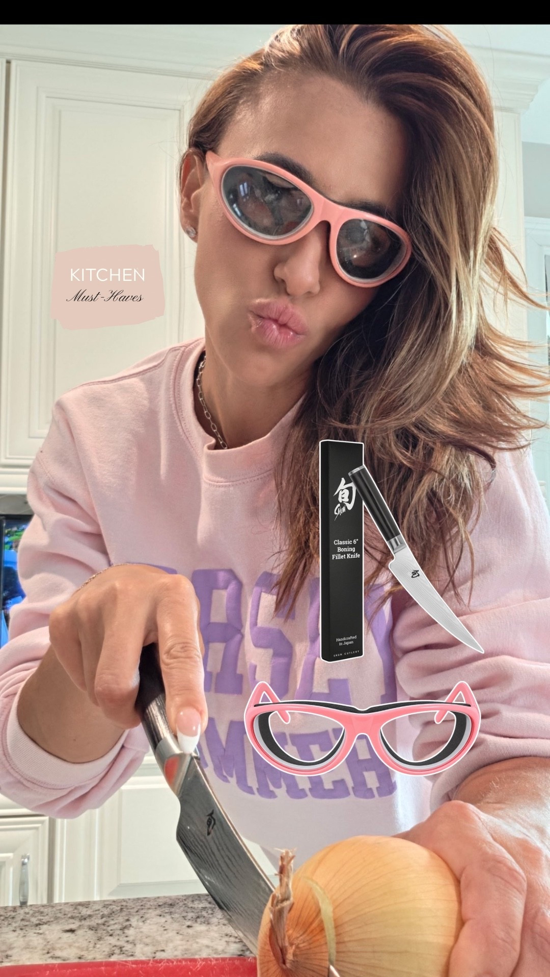 Kitchen must haves I actually use 🙌🏼🔪 These onion goggles are a game changer if you’re tired of crying every time you chop an onion 😂 and this Amazon knife is SO good for everyday prep!!

#LTKfoodie #LTKHome #LTKmomlife
