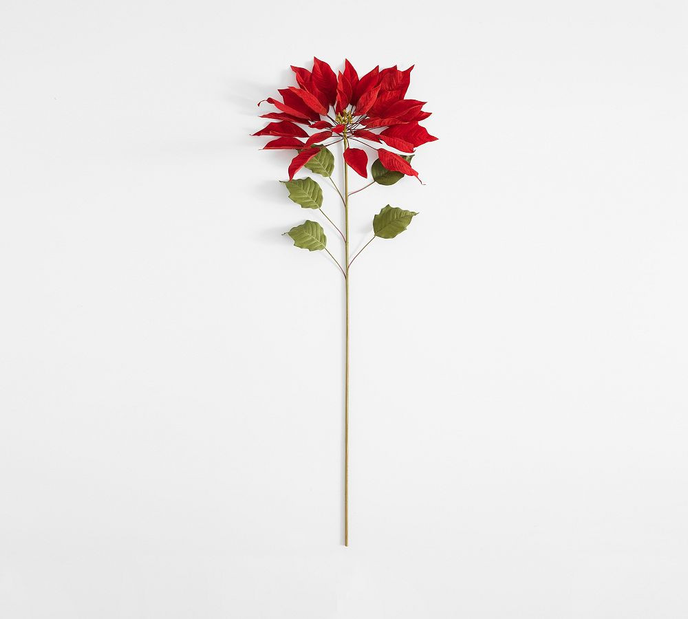 Poinsettia Stem, Red 48 | Pottery Barn (US)