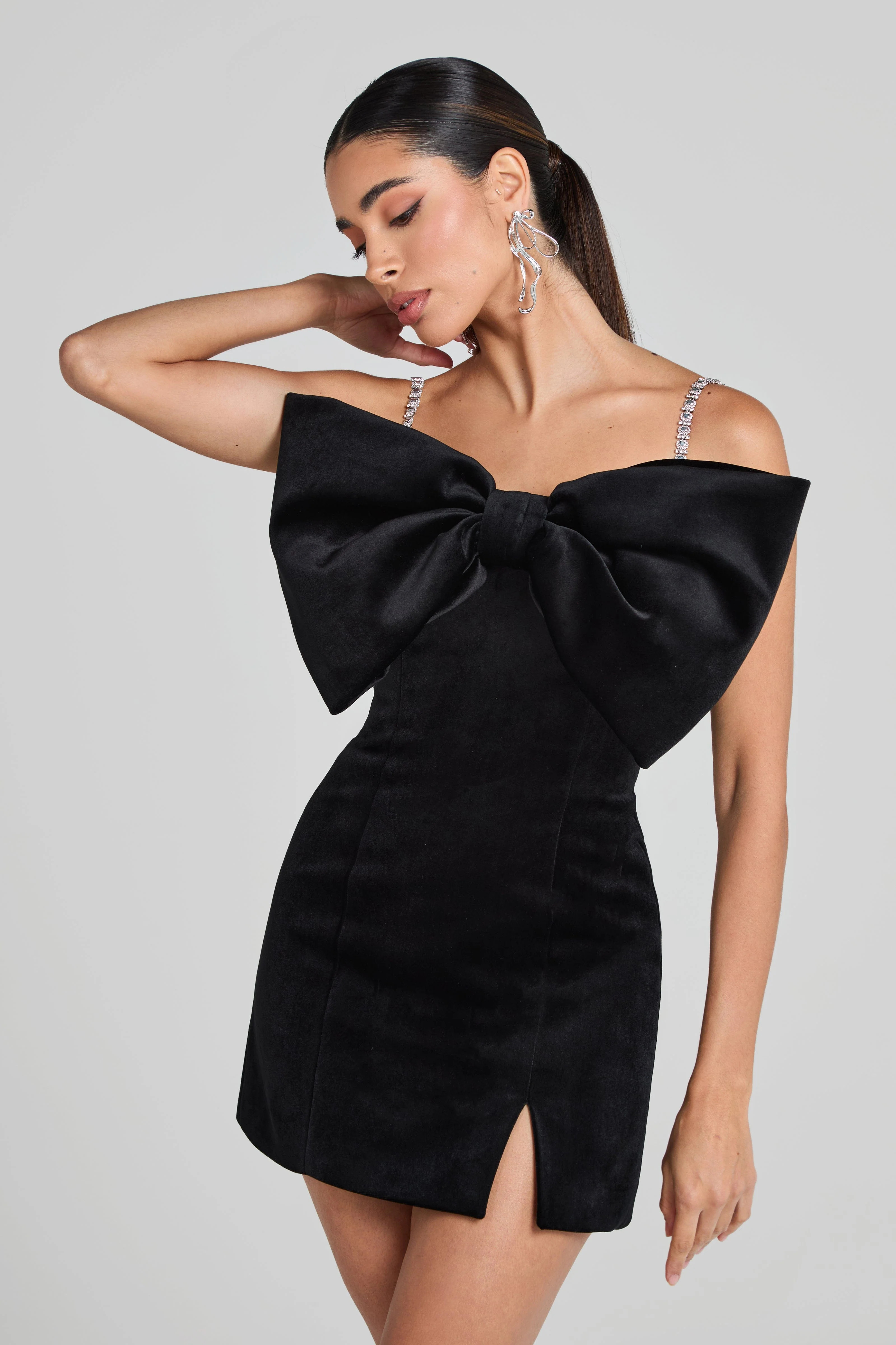 Elodie Black Dress | Nadine Merabi