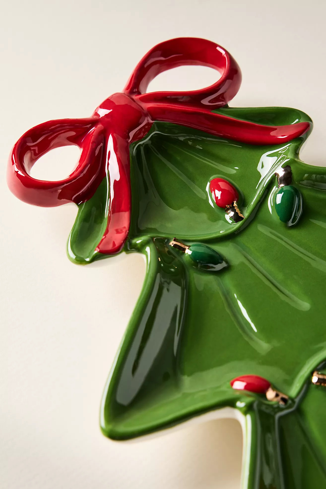 Festive Tree Stoneware Platter | Anthropologie (US)