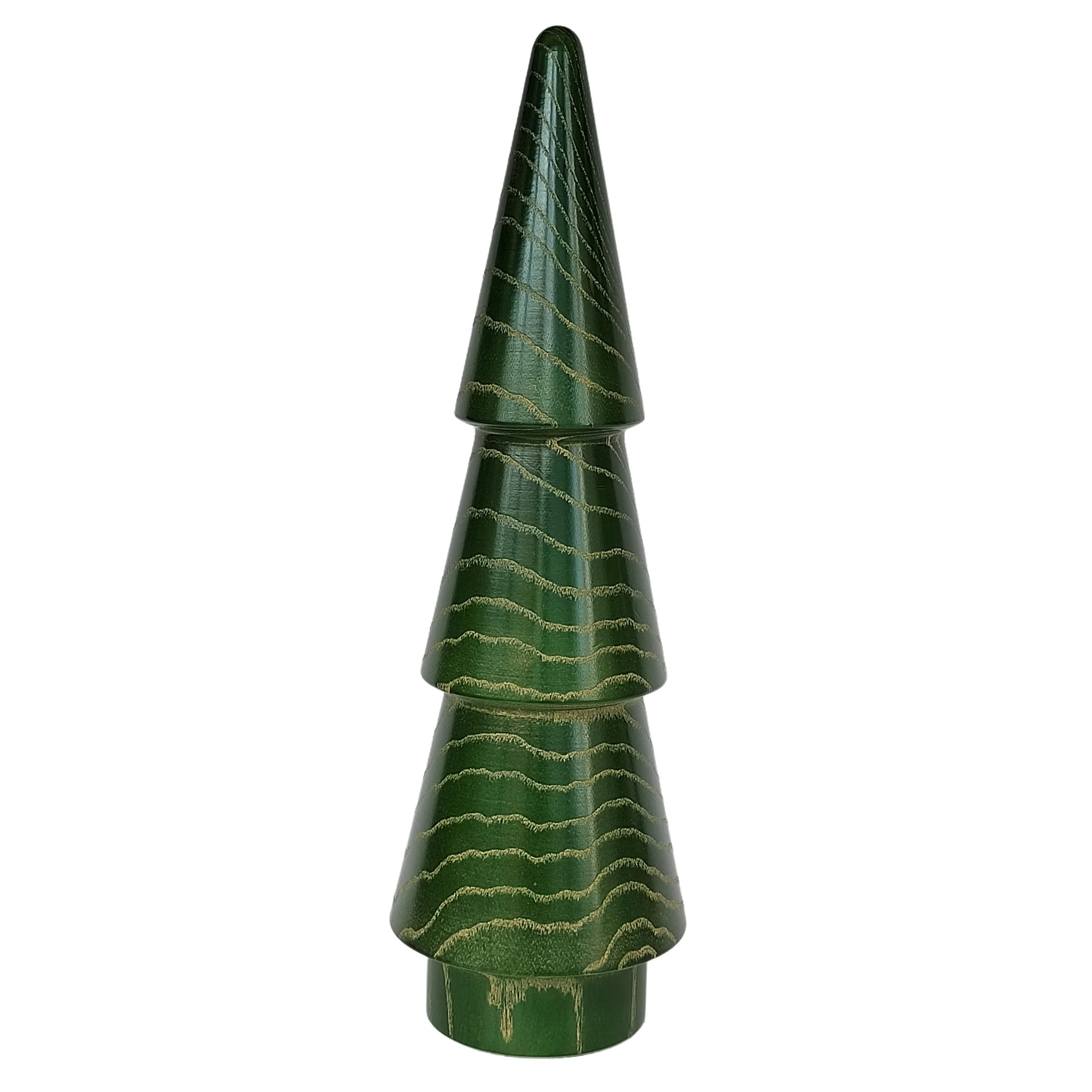 Christmas Decorative Green Wooded Tree for Indoor Tabletop Decor Use, 15.7in Height, by Holiday T... | Walmart (US)
