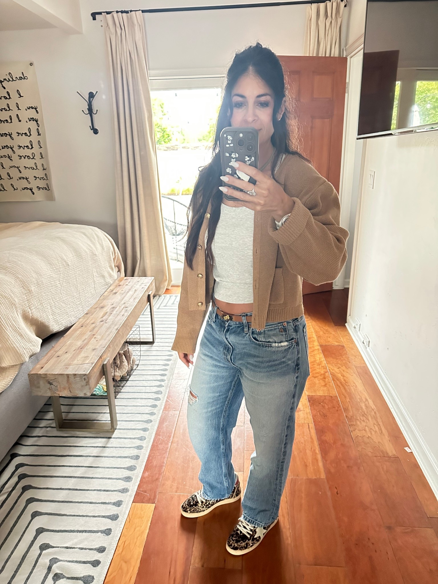 I catch myself reaching for these all the time — shoes and jeans are a total staple, and the leopard just makes it for me. 🐆 The sweater is my go-to for elevating a look and staying cozy when the A/C is blasting. ✨ #LTKOOTD

#LTKxMadewell #LTKPetite #LTKStyleTip