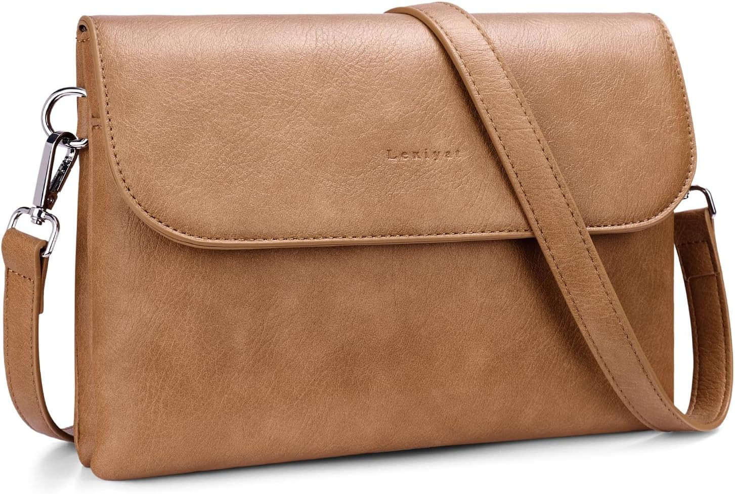 RFID Crossbody Bags for Women Vegan Leather with 2 Straps White | Amazon (US)