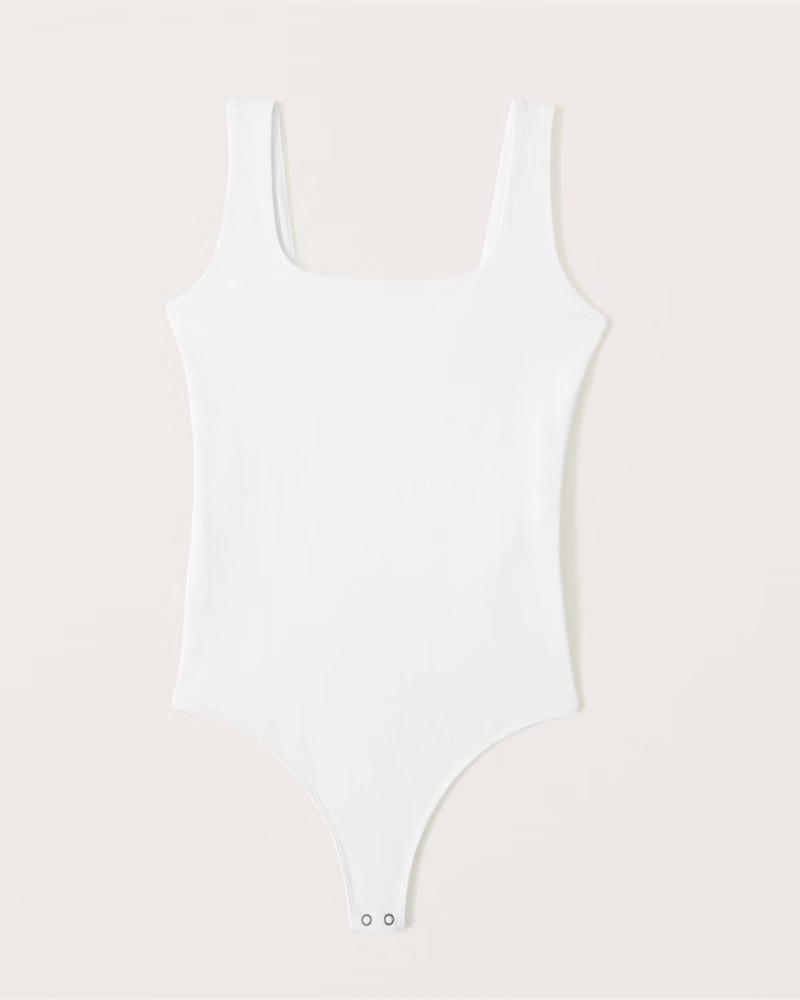 Cotton Seamless Fabric Tank Bodysuit | Abercrombie & Fitch (US)