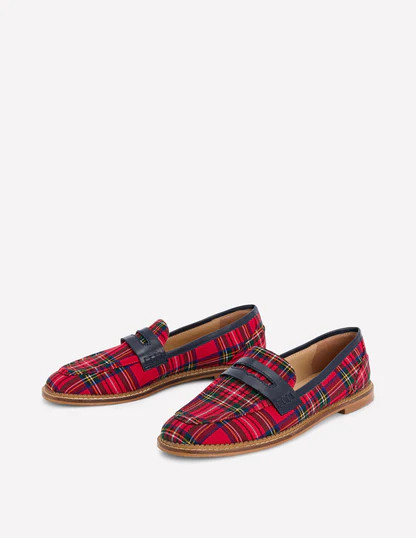 Nya Penny Loafers-Tartan | Boden (US)
