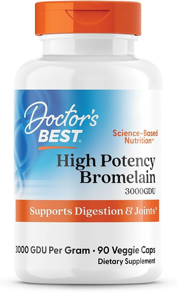 Doctor's Best 3000 GDU Bromelain Proteolytic Digestive Enzymes Supplements, Supports Healthy Dige... | Amazon (US)