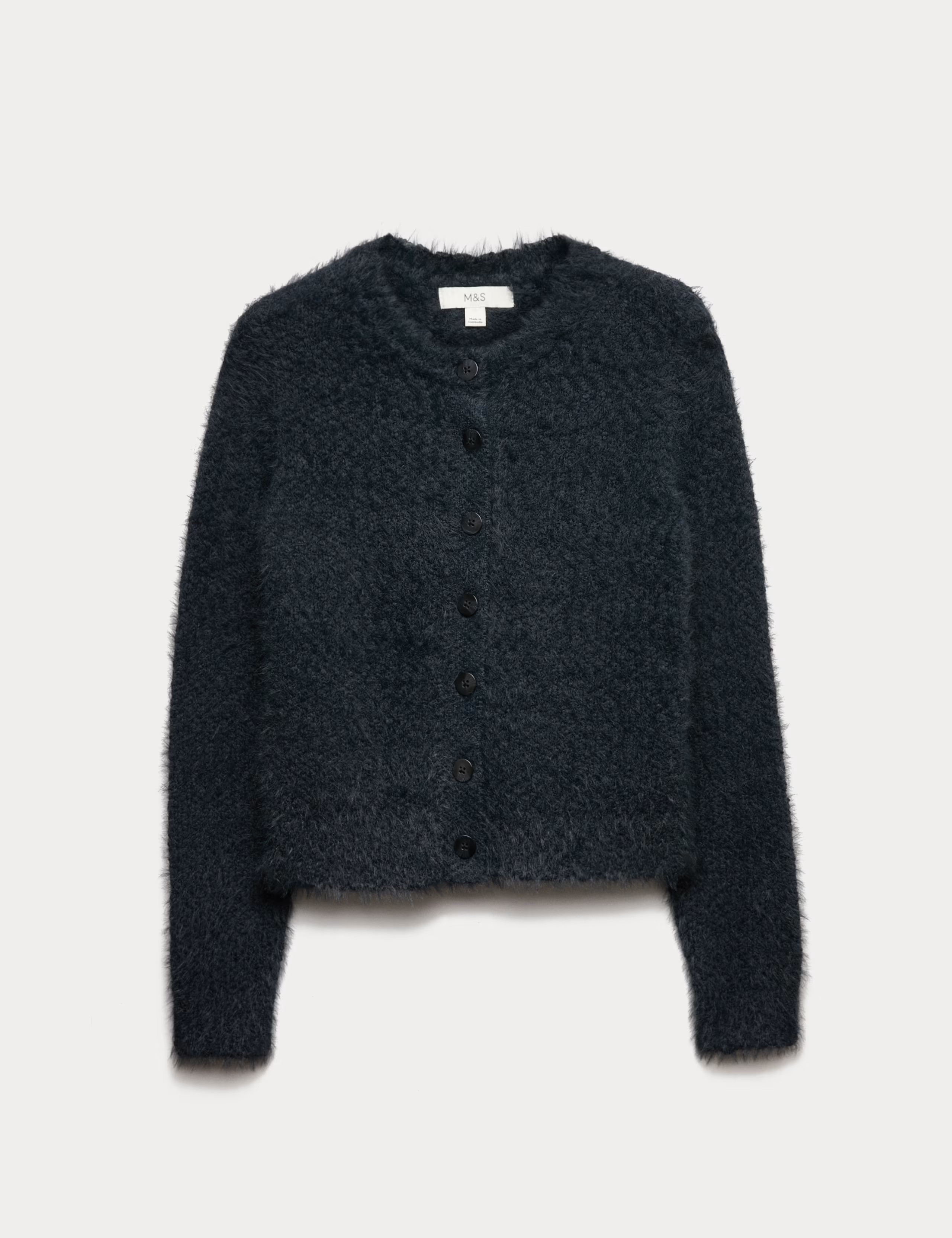 Textured Crew Neck Cardigan | Marks & Spencer (UK)