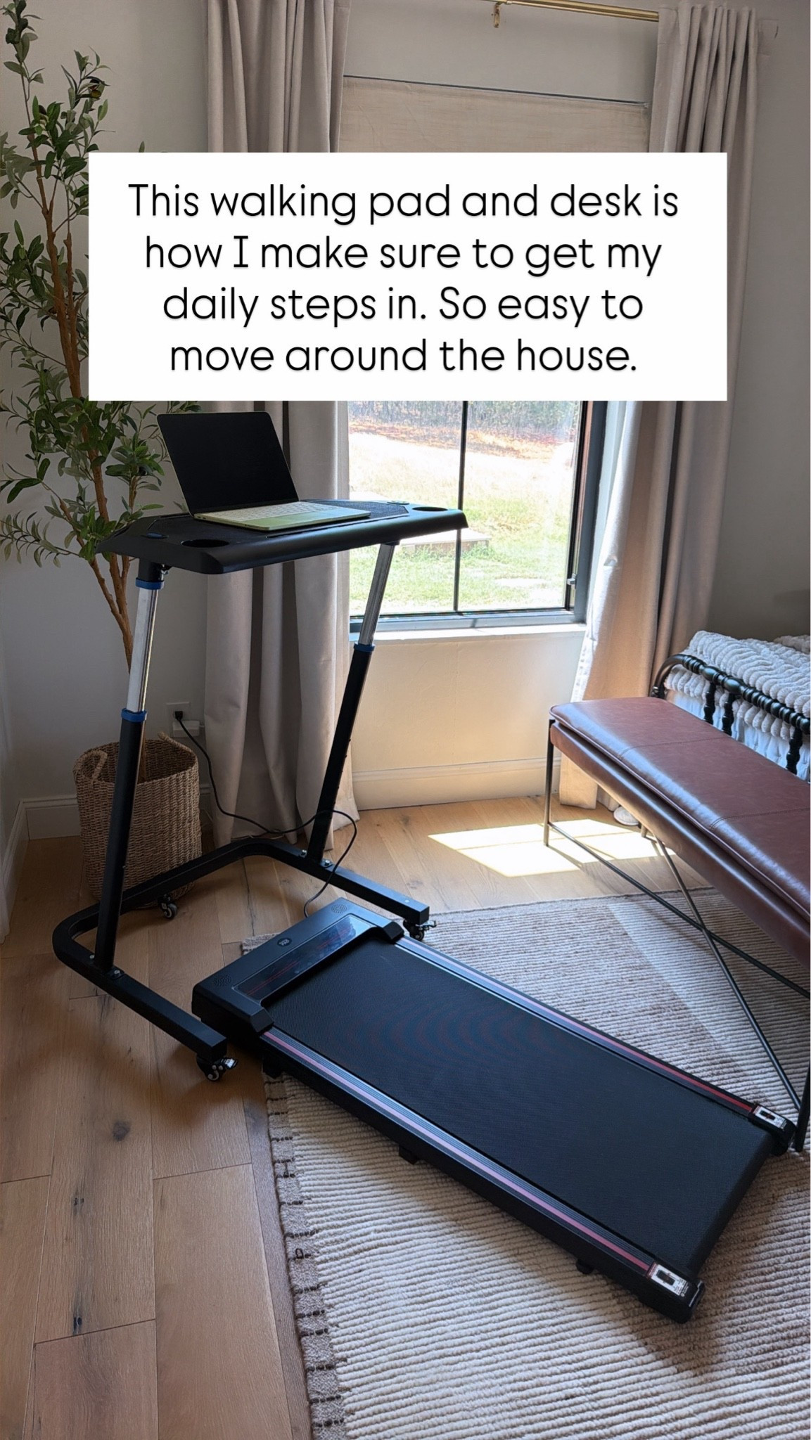 I never thought I would have a walking pad and desk but the days I’m not able to get outside to get my steps in, I use this. So handy and I can store the walking pad under the bed.

#LTKSaleAlert #LTKOver40 #LTKActive