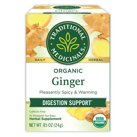 Traditional Medicinal Ginger, Organic Tea Bags, 16 Count | Walmart (US)