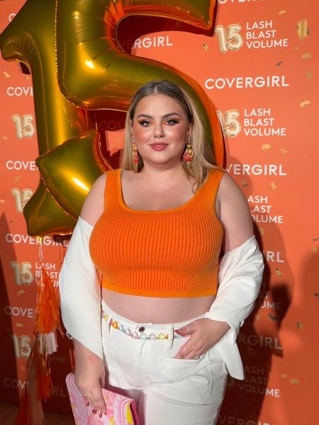 Orange mid size outfit (wore at Covergirl event) 

#LTKcurves #LTKSale