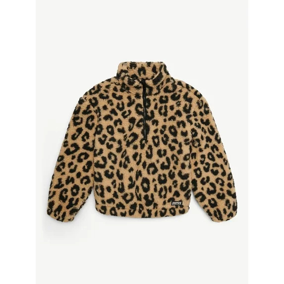 Justice Girls Mock Neck Sherpa, Sizes XS - XLP | Walmart (US)