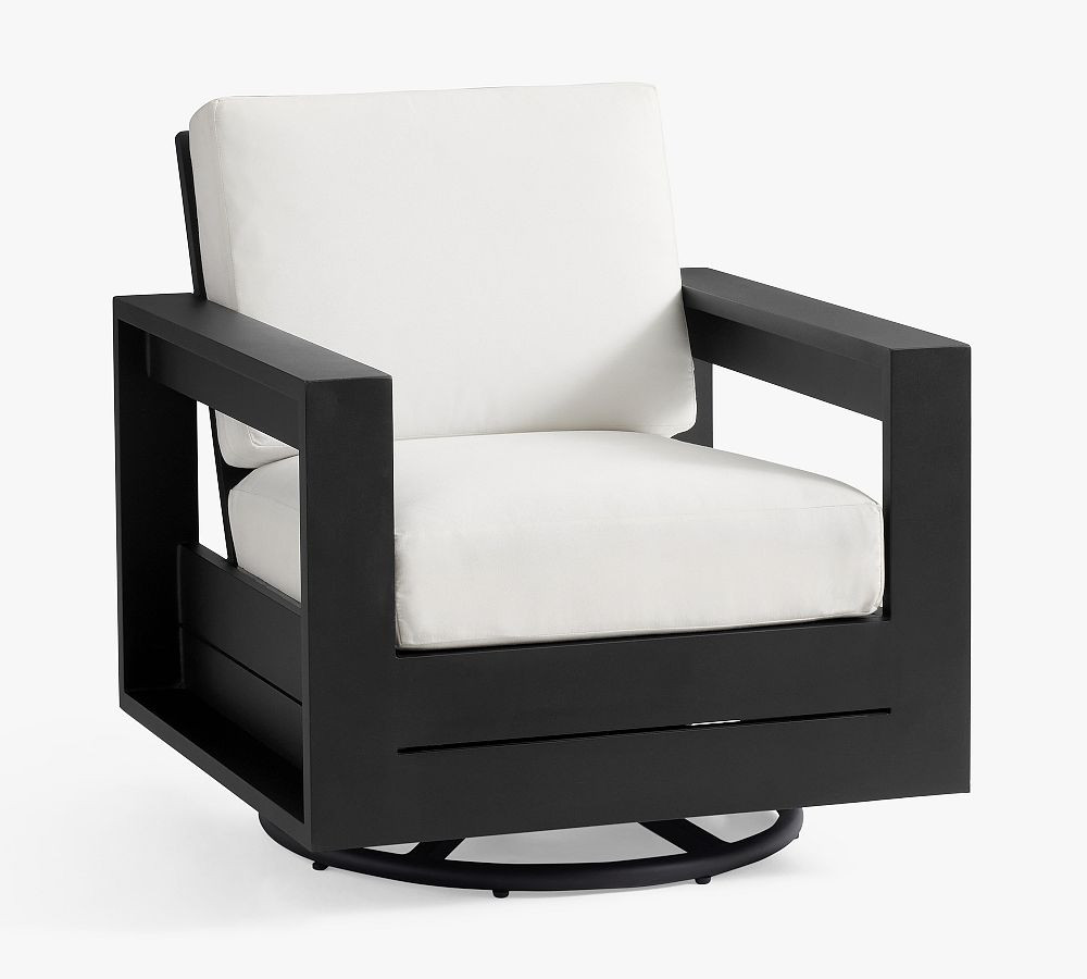 Malibu Metal Swivel Outdoor Lounge Chair | Pottery Barn (US)