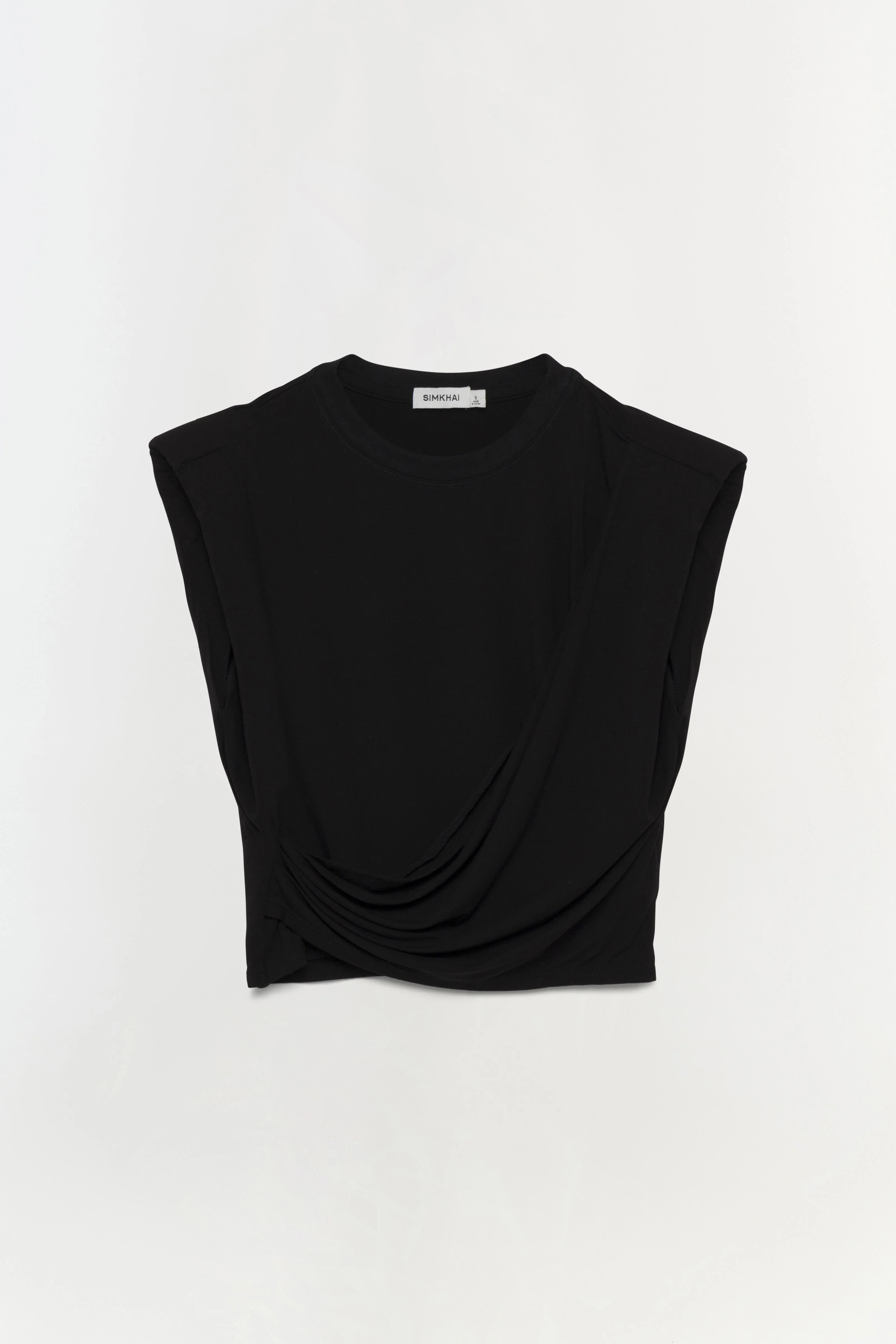SIMKHAI Women's Signature Estelle Top in Black, Size Medium | Simkhai