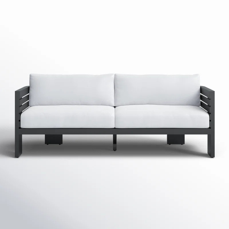 Ari 81" Rounded Aluminum Outdoor Sofa | AllModern