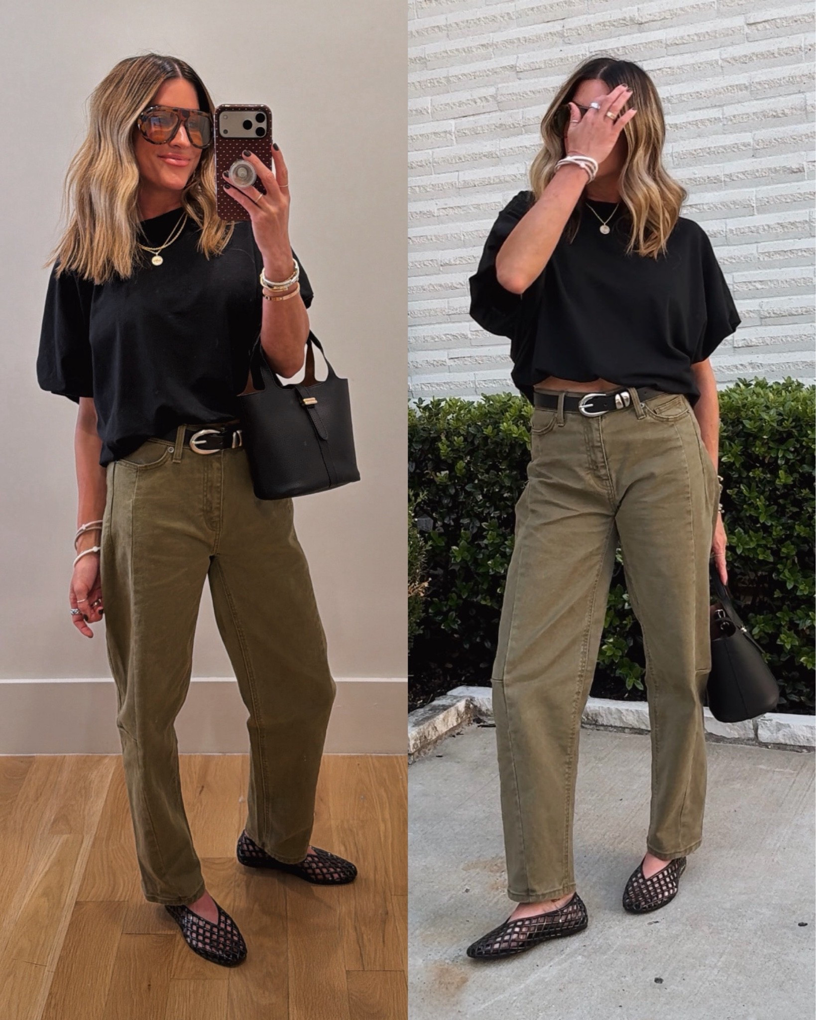 These Walmart jeans are so so cute! They have  slight barrels shape that’s flattering and not too aggressive! PERFECT for fall and under $25!😍🤌🏼 true to size.

#LTKmomlife #LTKootd #LTKWorkwear