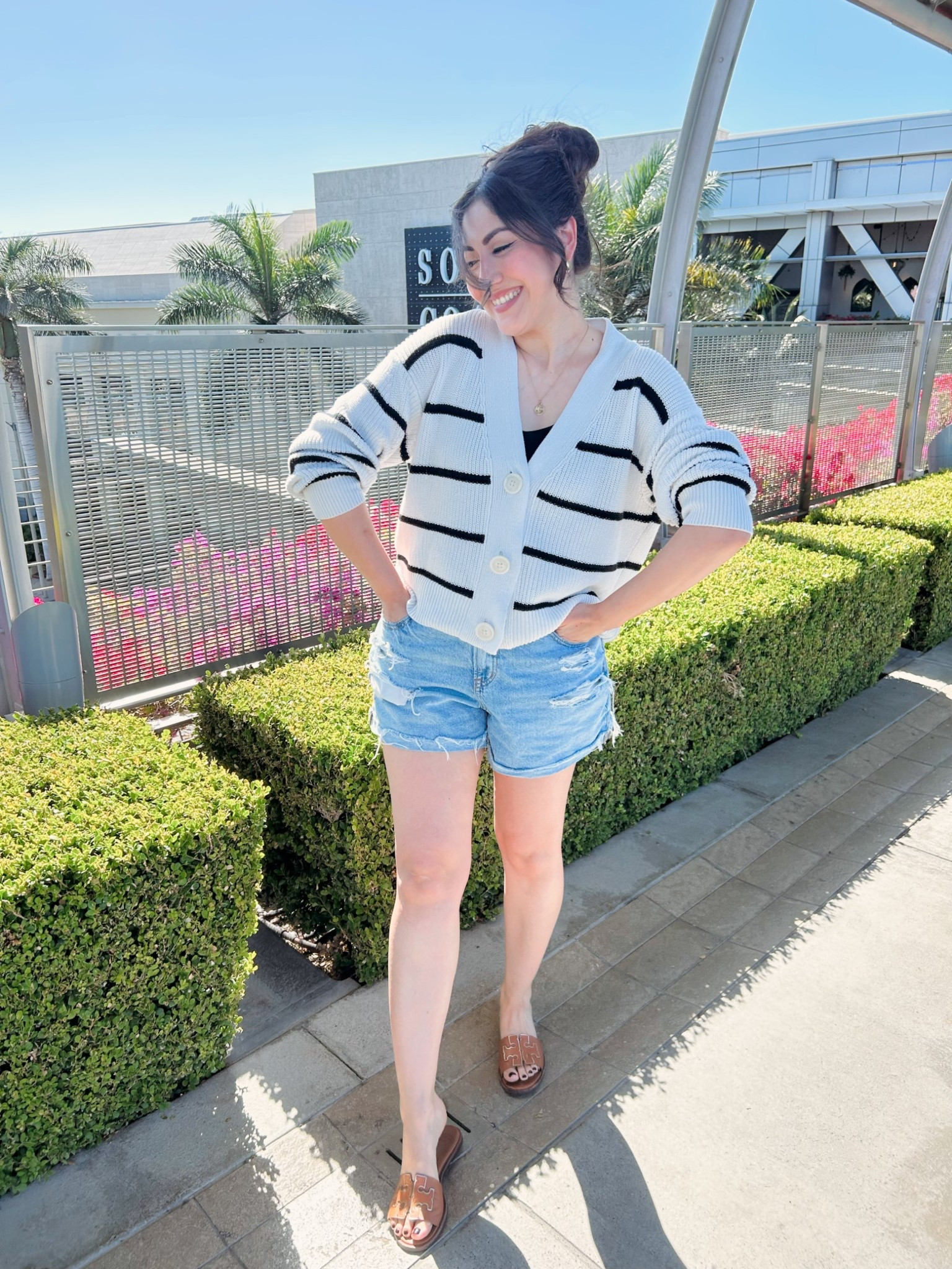 Striped cardigan
Fall style denim shorts

#LTKFindsUnder50 #LTKSeasonal #LTKTall