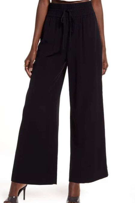 Black wide pant
Summer outfits ideas 
Nordstrom anniversary sale 

#LTKSeasonal #LTKworkwear #LTKunder50