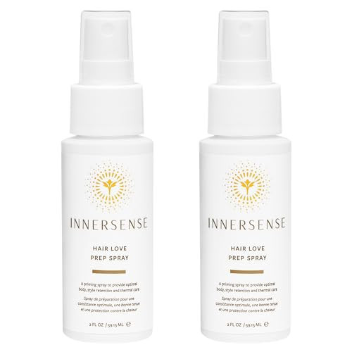 INNERSENSE Organic Beauty - Natural Hair Love Prep Spray | Thermal Care, Style Retention, Bodifying | Non-Toxic, Cruelty-Free, Clean Haircare (2 Pack - 2 fl oz | 59.1 mL each) | Amazon (US)