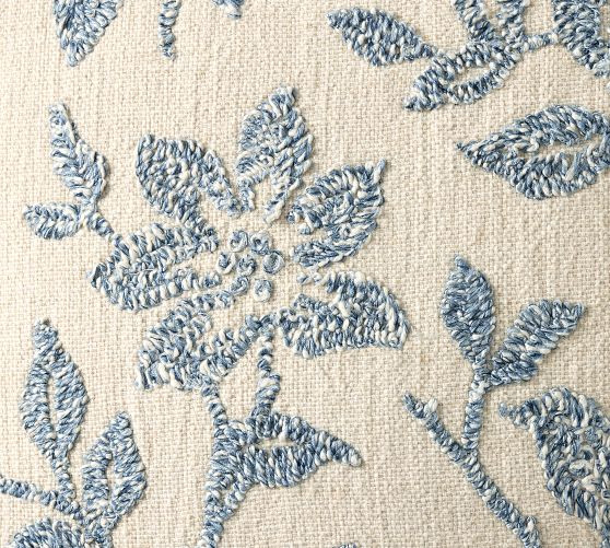 Hermosa Floral Embroidered Pillow | Pottery Barn (US)