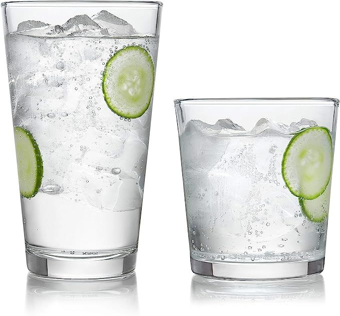 Libbey Preston 16-Piece Tumbler and Rocks Glass Set | Amazon (US)